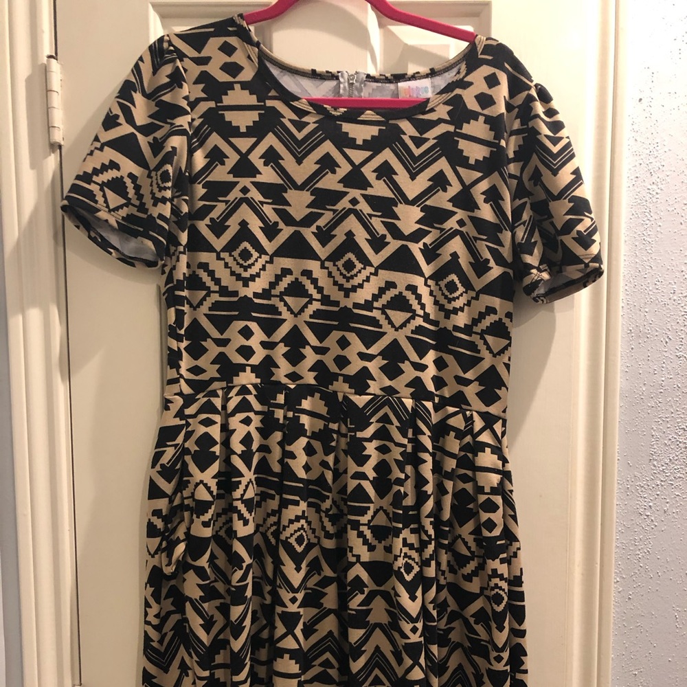 LuLaRoe Amelia dress - Aztec print